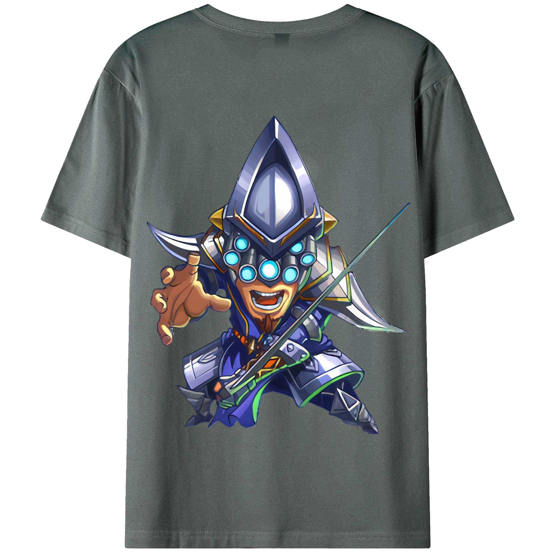 リーグ・オブ・レジェンド League of Legends LOL 綿100％半袖Tシャツ（背面プリント）